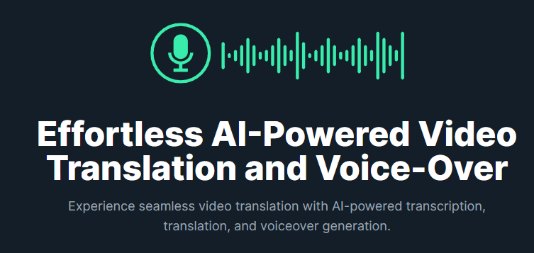비디오 번역 및 음성 해설을 생성해 주는 AI