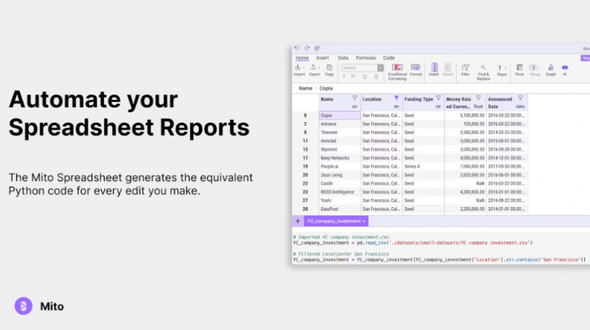 Excel 보고서를 자동화하고 반복 작업을 줄일 수 있도록 돕는 웹 서비스