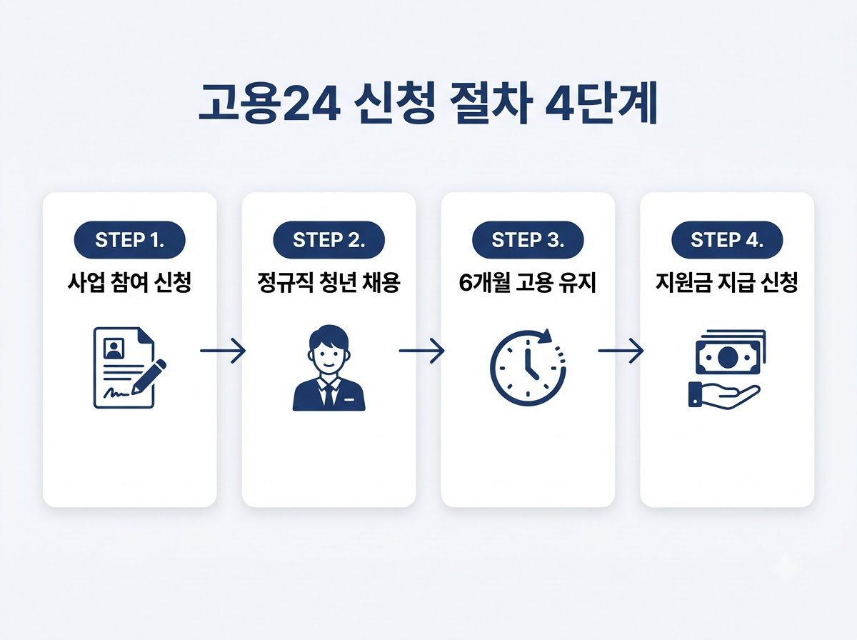 고용24 신청 절차 4단계 202608261127 1