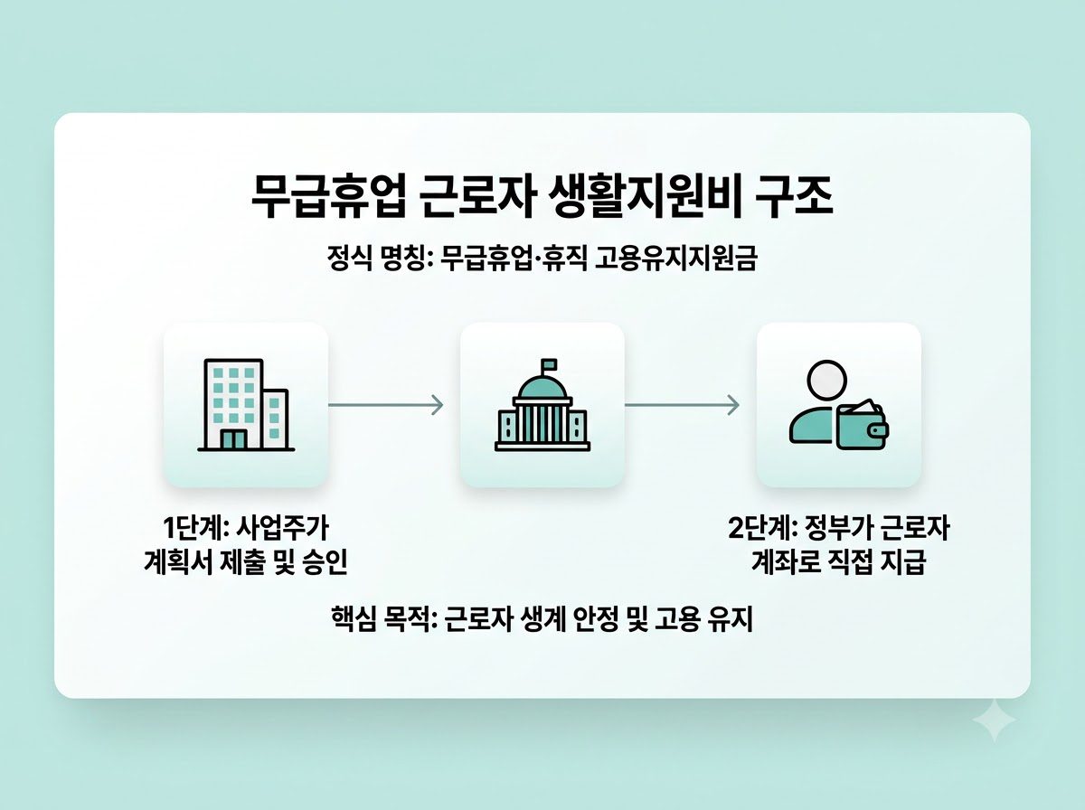 무급휴업 근로자 생활지원비 구조 202608222232
