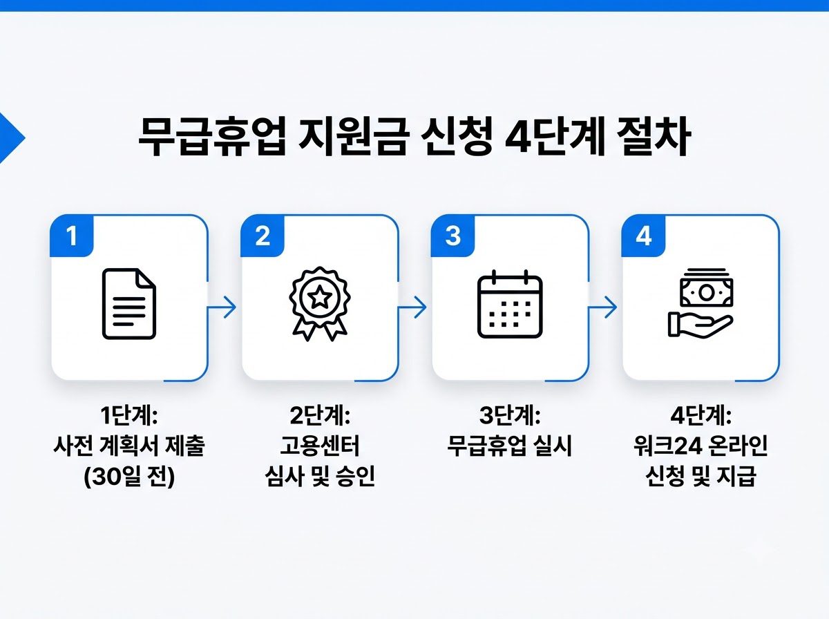 무급휴업 지원금 신청 절차 202608222233