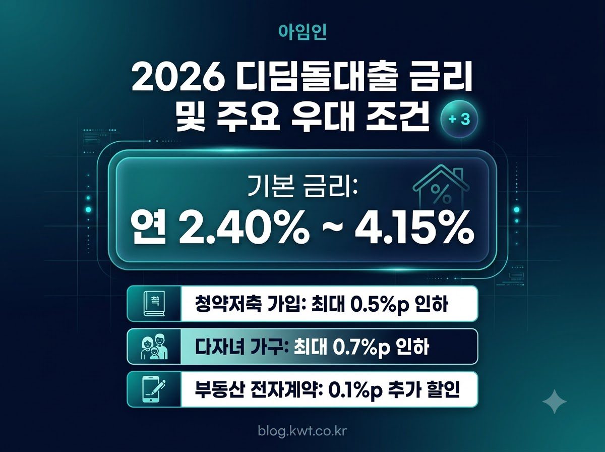 디딤돌대출 금리 및 우대 조건 20261015105535